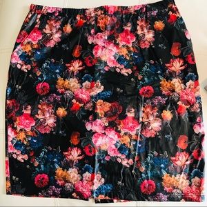 Say What? Black Faux Leather Skirt